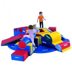 NOT SCARED OBSTACLE COURSE20 FOAM MODULESFOR 2-8 YEARS OLD CHILDRENS