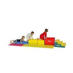 BALANCING OBSTACLE COURSE5 FOAM MODULESFOR 3-8 YEARS OLD CHILDRENS