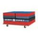 TRANSPORT CART ON WHEELS<br />FOR FOLDABLE HIGH JUMP MATS<br />200 X 200 X 10 CM