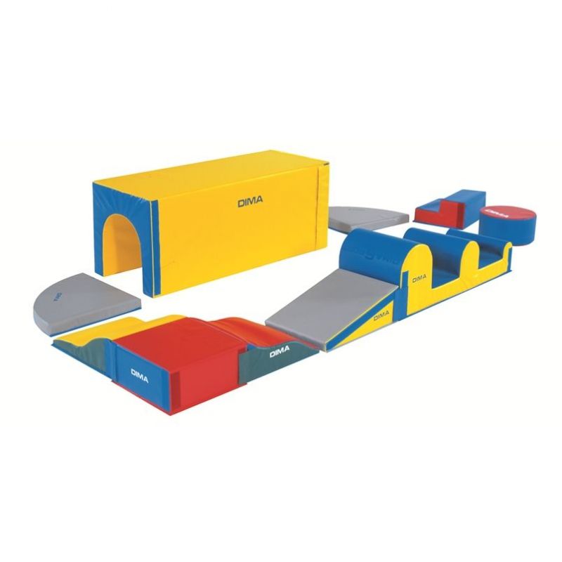 RESOURCEFULNESS OBSTACLE COURSE<br />10 FOAM MODULES<br />FOR 3-6 YEARS OLD CHILDRENS
