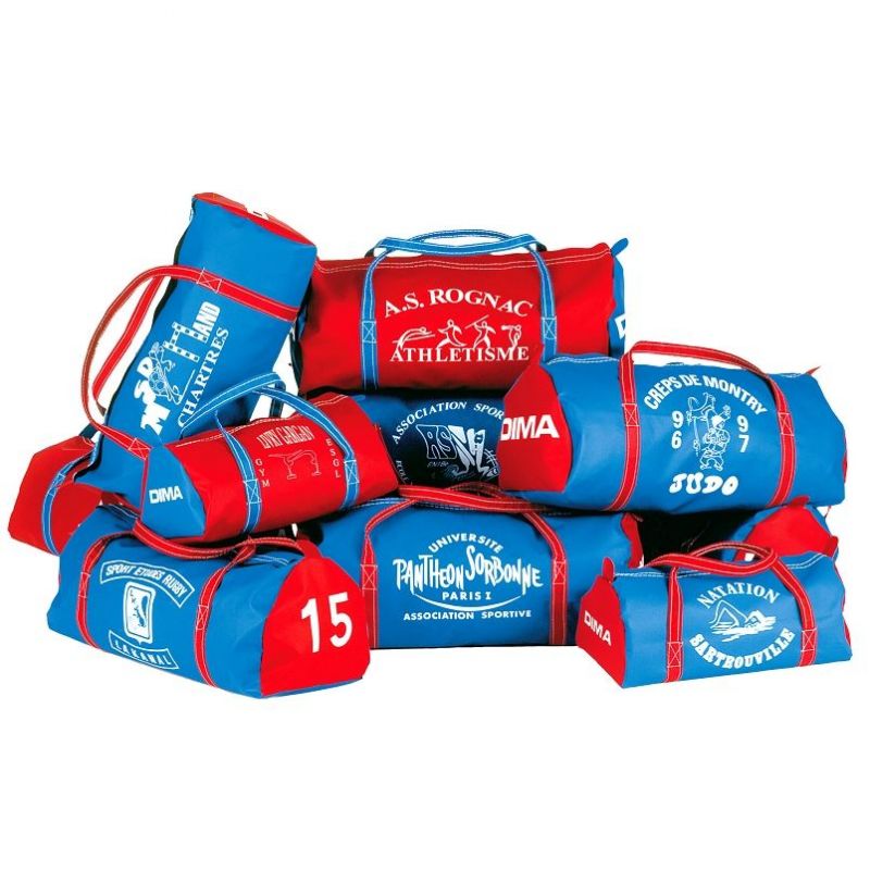 CUSTOM DIMA SPORT BAG<br />BLUE AND RED<br />20L OR 45L
