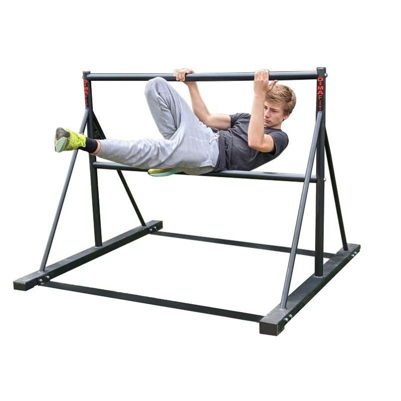 PARKOUR / FREERUNNING DOUBLE WINDOW BARS <br />WITH BRACES - 1M25