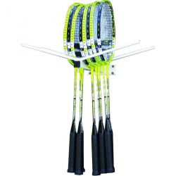 WALL RACK FOR 20 BADMINTON RACKETS