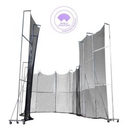 WORLD ATHLETICS GALVANIZED STEEL HAMMER CAGE WITH GROUND SLEEVES