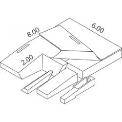 MATELAS PERCHE INTERNATIONAL DIMASPORT 8.00 X 6.00 X 80-87/40-47 M