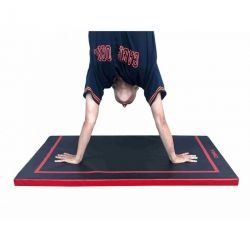 HSPU BLACK FITNESS MAT 122 X 70 X 4 CM WITH MARKING 101.6 X 60.96 CM