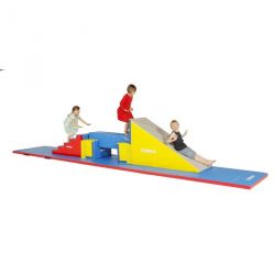 PEAK AND BRIDGE OBSTACLE COURSE 6 FOAM MODULES FOR 3-6 YEARS OLD CHILDRENS