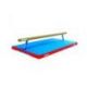 POUTRE DE GYMNASTIQUE EPS <br />AVEC CHARIOTS DE DEPLACEMENT <br />ET MATELAS INTEGRE