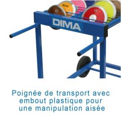 CHARIOT DE TRANSPORT DE DISQUES CAPACITÉ 28 DISQUES