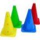 MULTI-PURPOSE HOLED MARKER CONES WITH SLOTTED TOP - HEIGHT 37 CM<br />SET OF 4