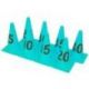 CONES NUMEROTES HAUTEUR 30CM <br />LOT DE 8