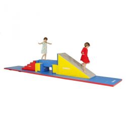 PARCOURS DE MOTRICITÉ PIC ET PONT6 MODULES MOUSSEPOUR ENFANT DE 3-6 ANS