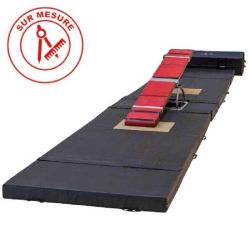 ENSEMBLE DE MATELAS NOIR BIDENSITE POUR BASCULE COREENNE 890 X 170 X 15 CM