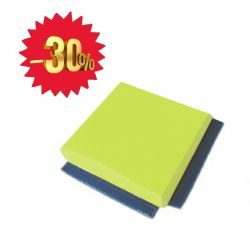 BON PLAN - TAPIS FERME VELCRO TOTAL 100X100X4CM VERT PISTACHE