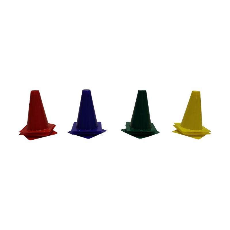 CONE PVC RIGIDE - LOT DE 12<br />HAUTEUR 17 CM OU 37 CM