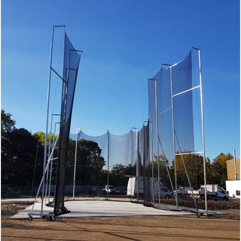 WORLD ATHLETICS GALVANIZED STEEL<br />HAMMER CAGE WITH GROUND SLEEVES