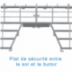 CAILLEBOTIS SUR PIEDS <br />POUR SAUTOIRS PERCHE STANDARDS