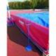 SUPPORT FOR FOLDABLE POLE-VAULT STANDARDS