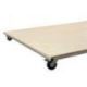 CHARIOT DE TRANSPORT SUR ROULETTE<br />POUR MATELAS REPLIABLE<br />200 X 200 X 10 CM