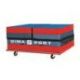 CHARIOT DE TRANSPORT SUR ROULETTE<br />POUR MATELAS REPLIABLE<br />200 X 200 X 10 CM