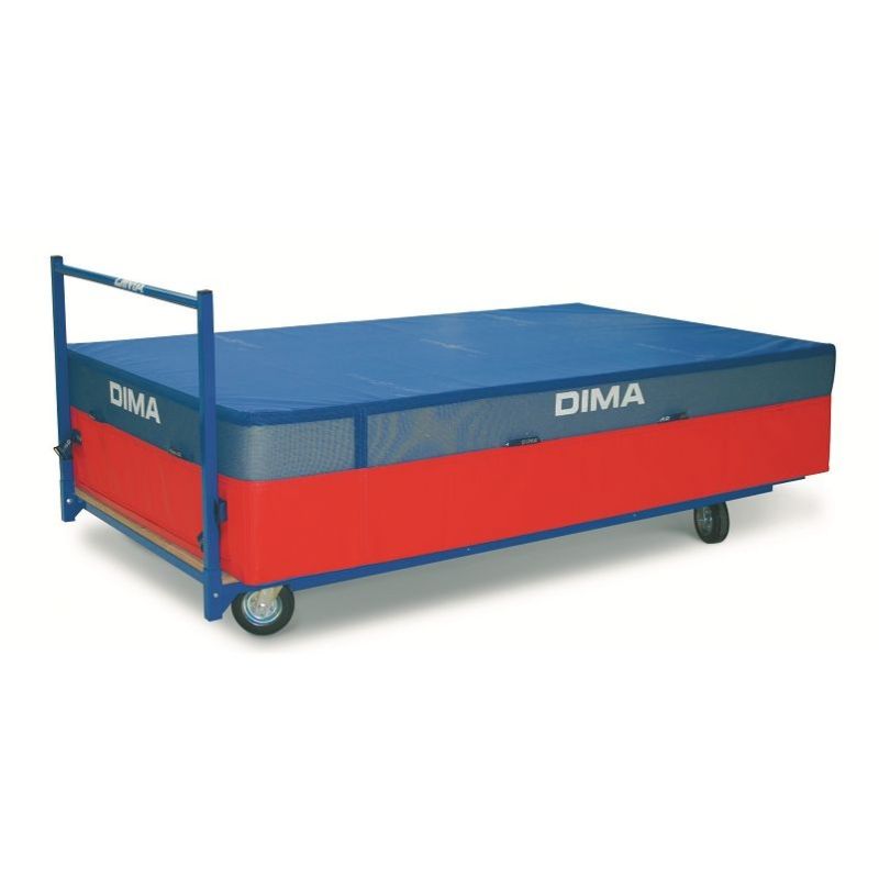 HORIZONTAL TRANSPORTATION CART <br />FOR MATTRESS AND LANDING SYSTEM<br />250 X 120 X 28 CM