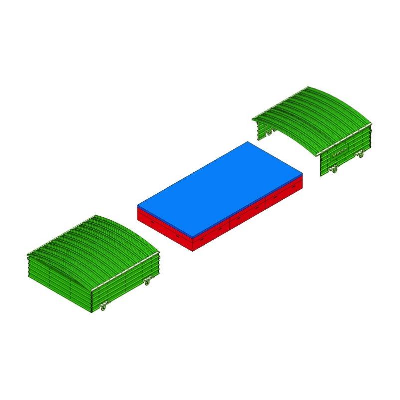 SHED FOR INTERNATIONAL <br />HIGH JUMP LANDING SYSTEM <br />FOR 6.00 X 4.00 M MATS