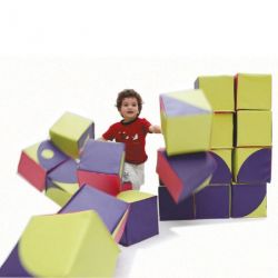 PUZZLE POUR ENFANT EN CUBES DE MOUSSE GEANT JEU DE CONSTRUCTION