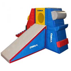 GYM KID - 7 MODULESFOAM OBSTACLE COURSEFOR 3-12 YEARS OLD CHILDREN