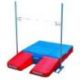 REVERSIBLE MEETING MODULAR POLE VAULT LANDING SYSTEM WITH PLATFORM <br />7.00 X 5.00 X 0.90/0.50M