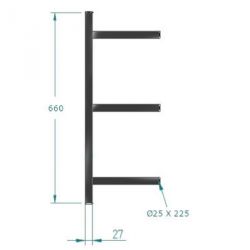 WALLMOUNT FRACTIONAL PLATE STORAGE