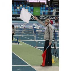 DRAPEAUX DE JUGE BLANC/ROUGE LA PAIRE