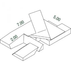 MATELAS PERCHE MEETING DIMASPORT 7.00 X 5.00 X 0.80/0.50M