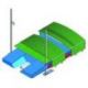 SHED FOR MEETING POLE-VAULT <br />LANDING SYSTEM <br />FOR 7.00 X 5.00 M MATS