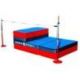 DIMASPORT 3-SECTION FOLDAWAY <br />HIGH JUMP LANDING SYSTEM