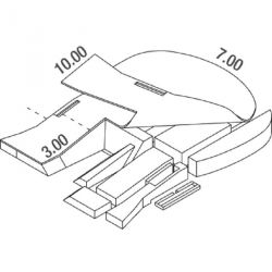 MAJOR CHAMPIONSHIP POLE VAULT LANDING SYSTEM 10.00 X 7.00 X 0.87/0.47M