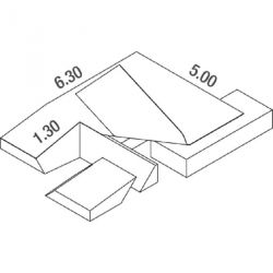 MATELAS PERCHE CLUB DIMASPORT 6.30 X 5.00 X 0.80/0.50 M