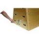 PYRAMID WOODEN VAULTING BOX <br />WITH ROLLERS<br />140 X 75/40 X 110 CM