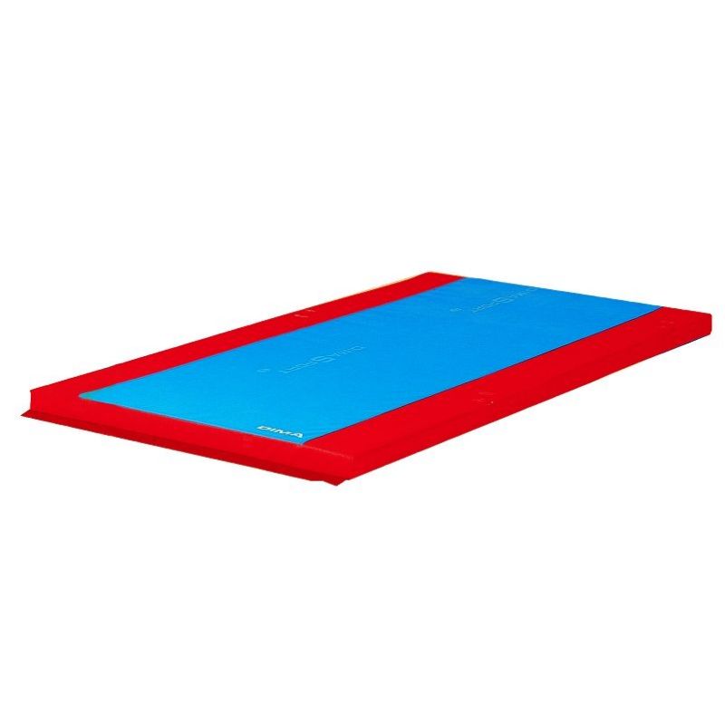 TAPIS DE GYMNASTIQUE DIMASPORT<br />BORDS ROUGES ASSOCIATIF EN BOUT