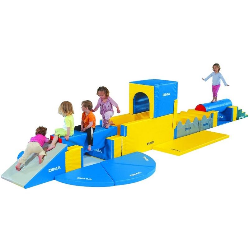 INFERNAL OBSTACLE COURSE<br />22 FOAM MODULES<br />FOR 2-8 YEARS OLD CHILDRENS