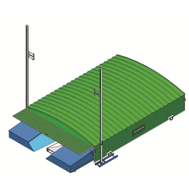 SHED FOR BASIC POLE-VAULT LANDING SYSTEM <br />FOR 5.00 X 4.25 M MATS