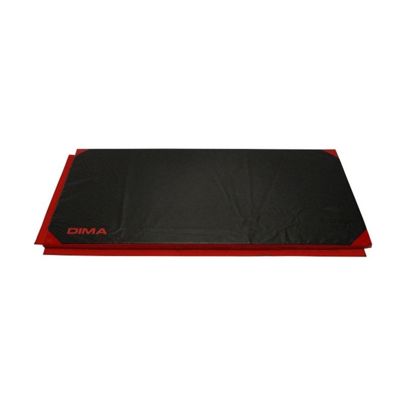 FITNESS MAT WITH ATTACHMENT STRIPS <br />REINFORCED CORNERS